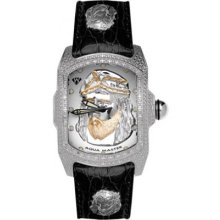 Aqua Master Watches Jesus Religious Mens Diamond Watch