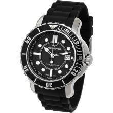 Aquaswiss 96G001 Rugged Man's Quartz Watch Stainless Steel Rubber