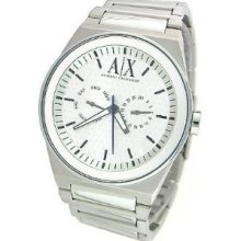 Armani Exchange Steel Silvertone Ladies Watch Ax2016 Low Inter. Shipping