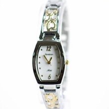 Armitron Now Women s 75 3872MPTT Heart Dance Silver Gold Analog Watch