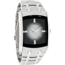 Armitron Quartz Mens Gray Crystal Dress Watch 20/4507