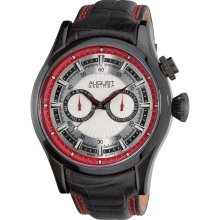 August Steiner Men's Steel Swiss Quartz Day/ Date GMT Watch (Men's stainless steel quartz strap watch)