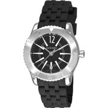 Azzaro Mens Coastline Black Dial Black Rubber Strap Watch Az2200.12bb.010