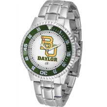 Baylor University Bears BU Mens Steel Bandwrist Watch