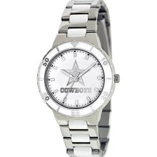 Beautiful Dallas Cowboys Mother Of Pearl Ladies Watch Nfl-pea-dal By