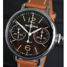 Bell & Ross Vintage Ww1 Series Chronograph Monopoussoir Heritage Wristwatch