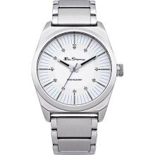 Ben Sherman Silver Coloured Metallic Bracelet Strap Men's Quartz Watch Bs004