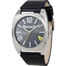 Bench Mens Black Leather Strap Watch/ Official Stockist/ (rrpÂ£30)