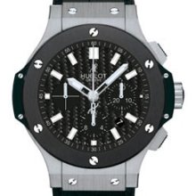 Big Bang Chronograph (SS-Ceramic / Black / Rubber)