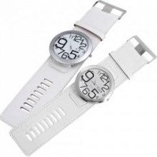 big dial fashion white ladies wrist watch wristwatch