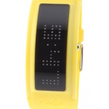 Black Dice Guru Yellow Watch With Led Programmable Scrolling Message