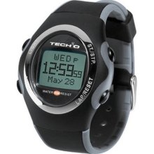 Black Silva Tech 4o Accelerator Men's Carbon Fitness Watch