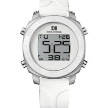 BOSS ORANGE White Rubber Digital Mens Watch 1512677 ...