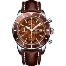 Breitling Superocean Heritage Chronographe Leather Strap A1332033/Q553-leather-brown-deployant