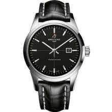 Breitling Transocean Stainless Steel A1036012/BA91-croco-black-tang