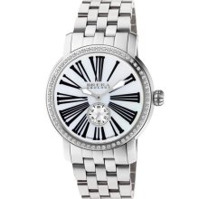 Brera 'Valentina' Diamond Bracelet Watch, 42mm Silver