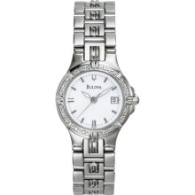 Bulova 96R04 Women's Diamond Watch in Stainless Steel