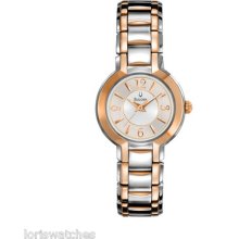 Bulova 98l153 Women's Two Tone Quartz Watch With Stainless Steel Bracelet