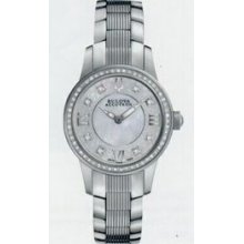 Bulova Accutron Ladies` Masella 63 Diamond/Mother-of-pearl Quartz Watch