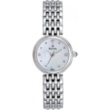 Bulova Diamond Petite Classic Ladies Watch 96p122