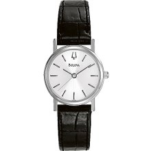 Bulova Ladies 96l104 Leather Band Classic Watch In Stock Ready To Ship