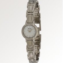 Bulova Mother Of Pearl Face Bracelet Watch Women's - Silver