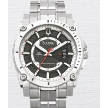 Bulova Precisionist Champlain Men`s Titanium Carbon Fiber Dress Watch