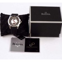 Bulova Precisionist Watch Campton Black Rubber Strap 96b171