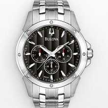 Bulova Stainless Steel Watch - 96C107 - Men