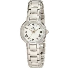 Bulova Women's 96r159 Classic Round Diamond Accented Watch