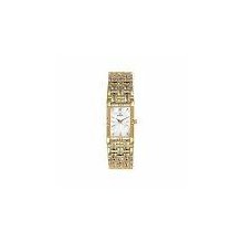 Bulova Women's Diamond Gold Tone White Mop Dial Watch,