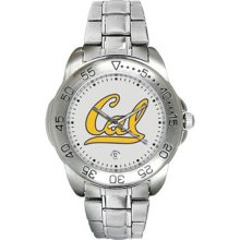 Cal Golden Bear watch : Cal Golden Bears Men's Gameday Sport Watch with Stainless Steel Band