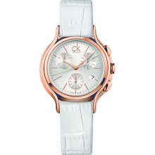 Calvin Klein Women's 'skirt' Rose-goldplated Swiss Quartz Watch