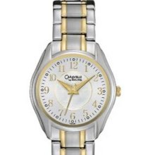 Caravelle Ladies` 2-tone Dress Watch W/ Stainless Steel Bracelet