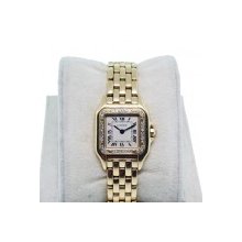 Cartier Panthere 18K Yellow Gold Watch with Diamonds