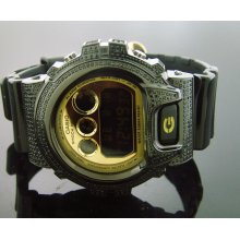 Casio G Shock 3.50CT Full Case Black diamonds Black Face & Case Watch