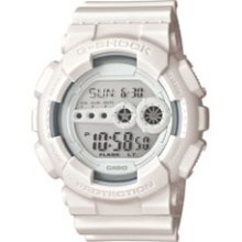 Casio G-shock Beautiful White / White Gd100ww-7 Rare Clean Beautiful Men's Watch