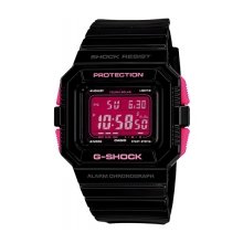 Casio Men's G5500B-1 Pink Dial G-shock Tough Solar Watch