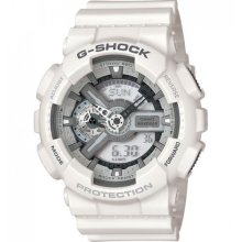 Casio Men's GA110C-7 G-Shock White Analog-Digital Sport Watch