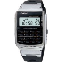 Casio Retro Vintage Ca-56-1df Digital Calculator Black Silver Chronograph Watch