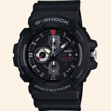 Casio Shock Classic Analog Chrono All Black Watch Gac100-1a