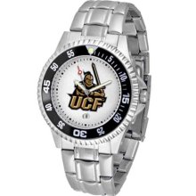 Central Florida Golden Knights UCF Mens Steel Bandwrist Watch