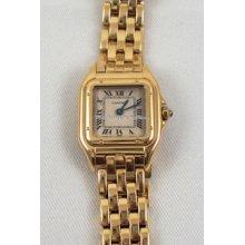 Certified Pre-Owned Small Cartier Panther Yellow Gold Watch W25022B9