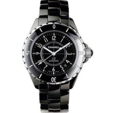 Chanel J12 Classic Black Ceramic 38 MM Unisex Watch - H0685