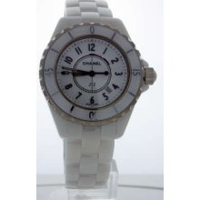 Chanel J12 White Ceramic 33mm H0968 Ladies Watch