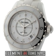 Chanel J12 White Ceramic Diamond Dial