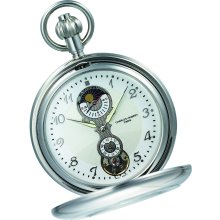 Charles Hubert Chrome-finish White Dial Pocket Watch