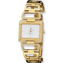 Charles Hubert Gld-pltd Stnlss Stl White Dial Quartz Watch Xwa4316