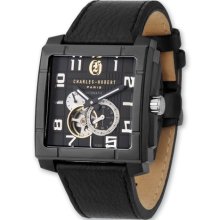 Charles Hubert Mens Black Square Dial Automatic Watch XWA3221