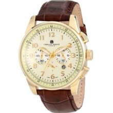 Charles-Hubert, Paris Mens Gold-Plated Stainless Steel Case Chron ...